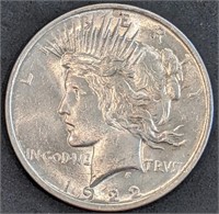 1922 Peace Silver Dollar BU Blazer