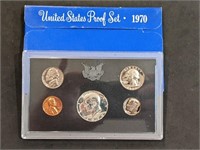 1970 US Mint Proof Set W 40% Silver half