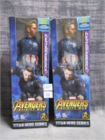 2 Captain America action figures