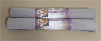 2 new rolls of non slip shelf drawer liner