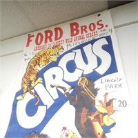 FORD BROS. CIRCUS POSTER 28 X 40