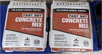 2 - 50lb bags of Fast Set Concrete Mix