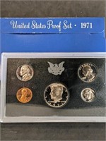 1971 US Mint Proof Set W Nice cameo coins