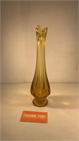 Amber Viking Glass Vase