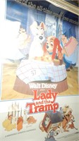 MOVIE POSTER LADY & THE TRAMP #R800007 27 X 40