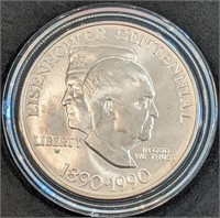 1990 Unc US Mint Commemorative Silver Dollar