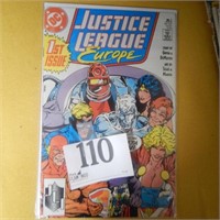 75 CENT COMIC BOOK:  1st ISSUE JUSTICE LEAGUE