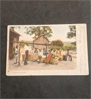 1905 Black Americana Postcard Weighing Cotton