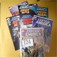 COMIC BOOKS:  CAPTAIN AMERICA BY MARVEL QTY 7