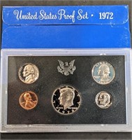 1972 US Mint Proof Set W Deep Cameo Kennedy