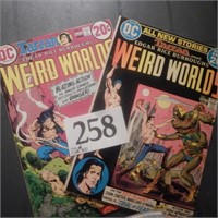 20 CENT COMIC BOOKS:  WEIRD WORLDS BY DC QTY 2