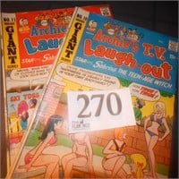 25 CENT COMIC BOOKS: ARCHIE'S TV LAUGH-OUT QTY 2