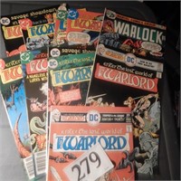 25, 30, 35 CENT COMIC BOOKS:  WARLORD BY DC QTY 9