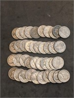 Roll of 40 Silver War Nickels