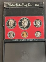1973 US Mint Proof Set W Deep Cameo Coins