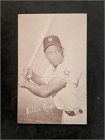 1960's Willie Mays Baseball Exhibit Trade Card