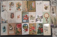 Group of Antique Floral Theme Postcards