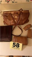 Eel skin leather bags