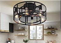 Ohniyou $201 Retail  Cage Ceiling Fan with Light