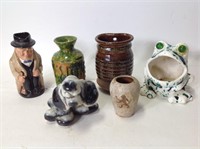 Winston Churchill Toby Pitcher Art Pottery Ceramic