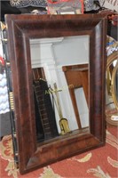 Rectangular Mirror with Mahogany Frame, Measures: