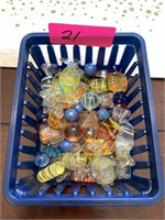 LARGE LOT OF MURANO ART GLASS STYLE CANDIES