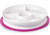 Oxo Tot Stick & Stay Divided Plate Pink