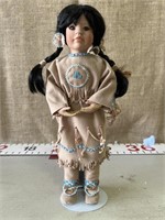 Native American Porcelain Doll