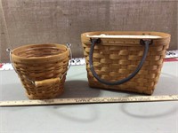 Longaberger purse and basket