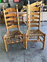 Rattan high back chairs - need some repair