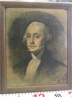 Framed George Washington picture