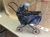 Old baby  doll buggy, with shade