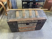 Large Old Wooden Trunk