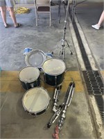 Three Yamaha Drums with Yamaha Stands