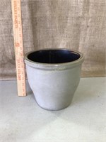 Glazed crock - flower pot