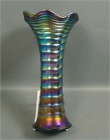 Imperial Electric Puprle Ripple Vase