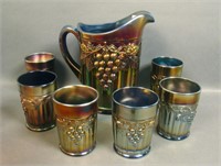 N'Wood Blue Grape & Gothic Arches 7 Pc Water Set