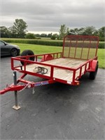 Like New Load Trail Single Axle Trailer, Bed is