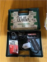 Soldering Gun & Bucket of Assorted Tools