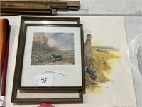 2 Framed Prints & 7 Unframed Prints