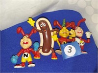 Vintage Noid Toy Collectibles with Hotdog