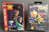 Sega Genesis Toy Story & Ariel Games