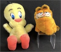 Vintage Tweety Bird & Garfield Plush