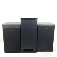 (3) pc Sony Speakers, Subwoofer