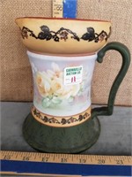 ROYAL BAYREUTH HAND PAINTED FLORAL PITCHER