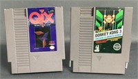 Nintendo Qix & Donkey Kong 3 Games