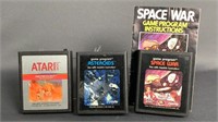 Atari Swordquest, Asteroids, and Space War Games