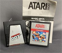Atari Mario Bros and 007 Games
