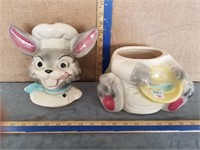 BRUSH MCCOY CHEF RABBIT COOKIE JAR