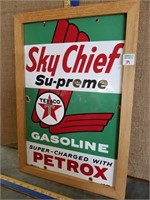 PORCELIAN TEXACO GASOLINE ADV. SIGN